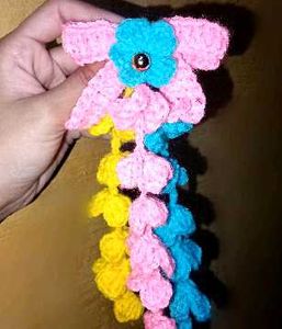 Handmade Crochet Flower Hair Clip