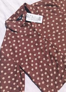 Oversized Blown Polka Shirt