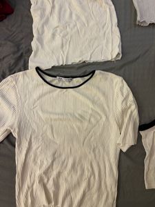 set of 4 White summer Tops