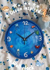 Ocean Inspired Handmade Wall Clock