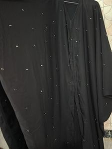 Black Abaya with Embellishments