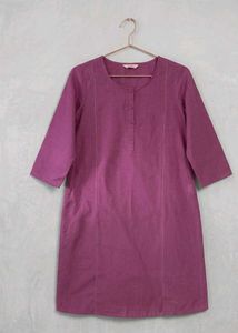 Vibrant Purple Kurta with Elegant Stitching