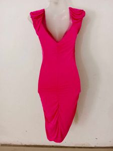 Stunning Ruched V-Neck Dress