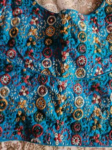 multicolored embroidered Blouse