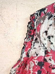 Floral Sleeveless Blouse Oversized Multicolour