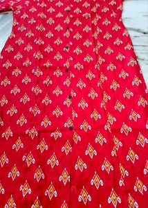 ♥️Pure Red Printed Kurti