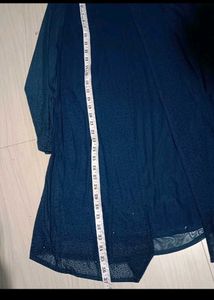 Elegant Navy Blue Embellished Gown