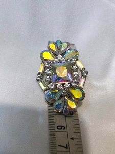 Glass Stone Earring Big Size