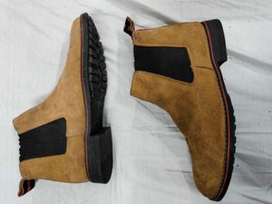 Tan Suede Chelsea Boots