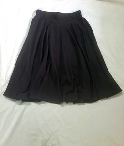 Black Flared Skirt