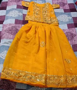 Beautiful Yellow (gold) Lehenga Choli Set