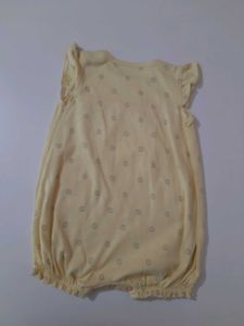 Adorable Yellow Sun Romper for Baby Girl