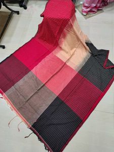 BRAND NEW COTTON HANDLOOM SAREE WITH BP