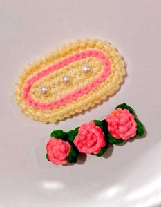 Crocheted Hair Clip