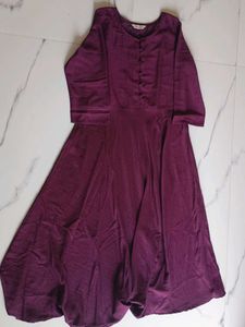 Elegant Purple Anarkali Suit with Dupatta