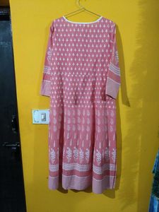 Stylish Pink Printed Kurta for Women