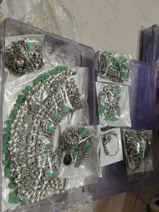 Exquisite Green Stone bridal Jewellery Set