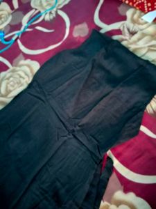 women black  Solid fit and flare dress