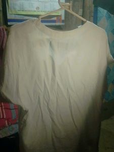 Elegant Off-White  v neck tshirt