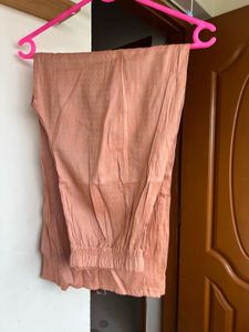 Peach Palazzo Pant &amp; Chunri Set