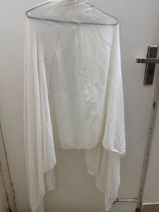 White Chiffon Embroidered Dupatta