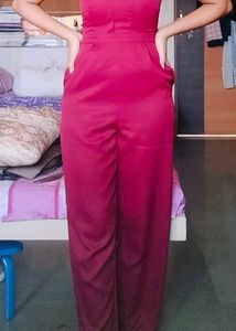 Elegant Maroon Jumpsuit