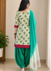 Embroidered Floral Kurta Salwar Set with Dupatta