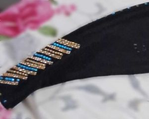Elegant Black Abaya with Embellishments