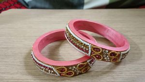 Pink Colour Bangles