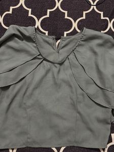 Grey Flared Top