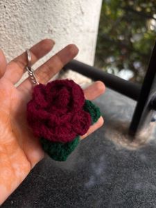 Crocheted Butterfly Keychain 🦋🌹