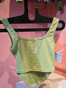 Ribbed Corset Style Tank Top