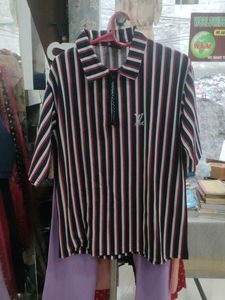 Striped Polo T-Shirt