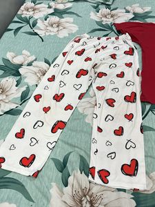 Heart Print Pajama Set of 2