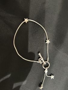 Silver Star &amp; Cannon Charm Bracelet