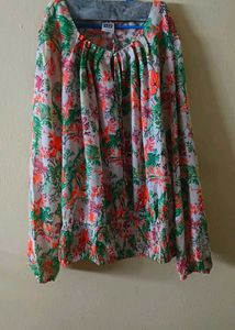 Boho Floral Print Blouse