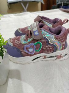 Cute Girls Pink &amp; Purple Sneakers