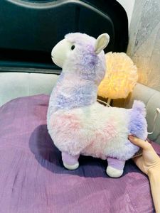 Cute Tie-Dye Llama Plush Toy