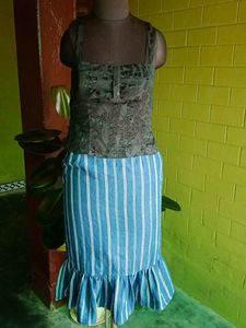 Skirt And Top Set