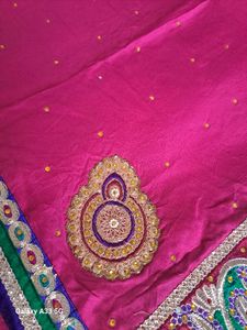 gold  Embroidered Saree 🩷