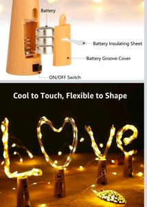 Wine Bottle Cork Fairy Lights (2 Pack)