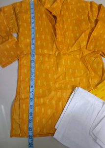Vibrant Yellow Printed  2 Kurta Set