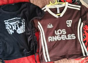 Brown Los Angeles Graphic Tee