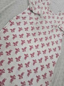 Floral Print Kurta