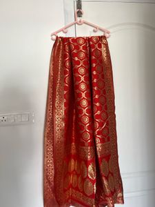 Red Silk Duppatta