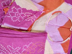 Vibrant Bandhani lehenga suit