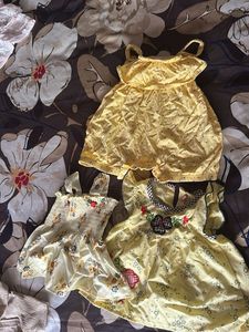 Cute Yellow Baby Dresses Set