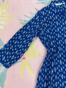 Blue Printed Kurta