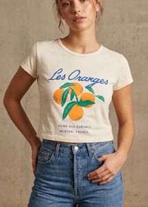 White "Les Oranges" T-Shirt