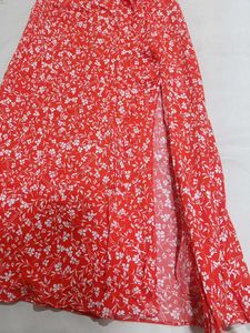 Flowy Floral slit Dress